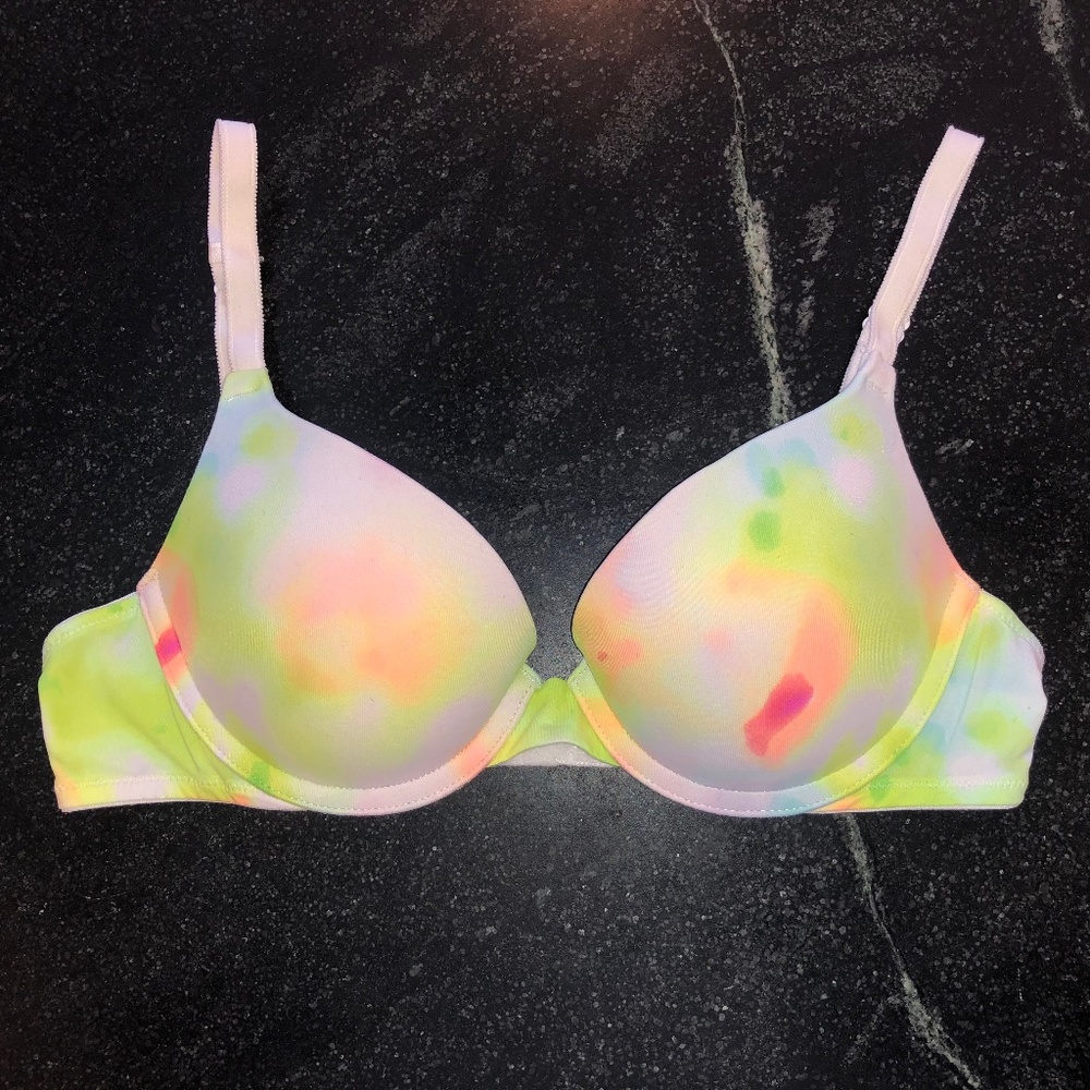 NWOT Victoria Secret PINK Tie Dye Bra 34A